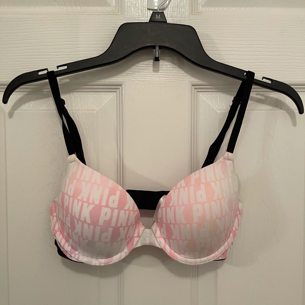 VS PINK Pink Logo Bra